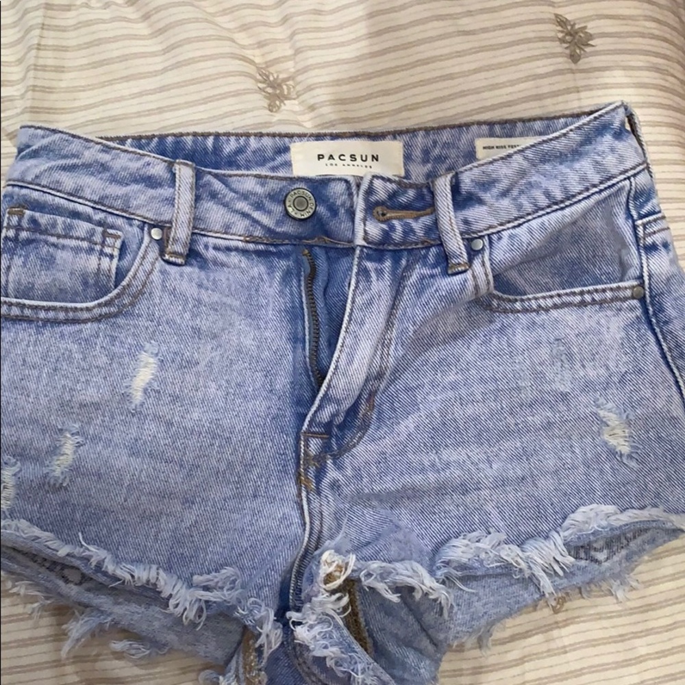 EUC PacSun High rise festival shorts size 23